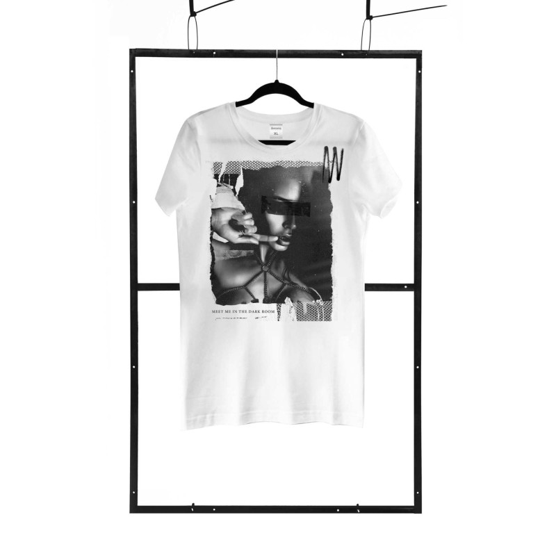 T-shirt men white S regular